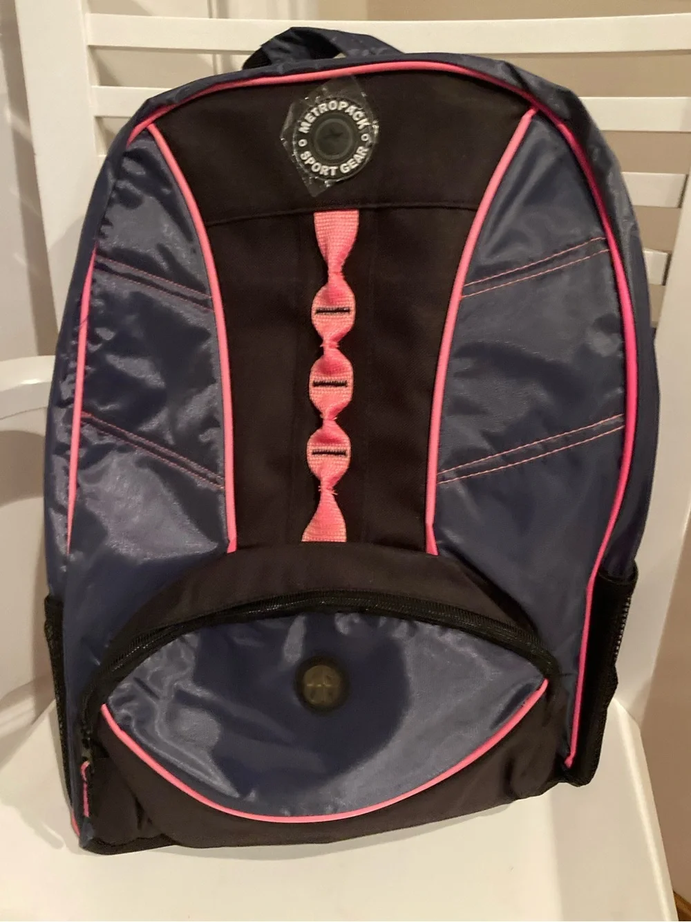 Backpack with Neon Pink Highlights